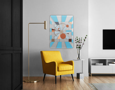 Abstract Shapes Acrylic Poster