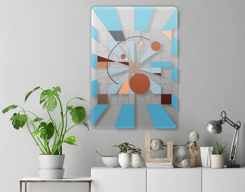 Abstract Shapes Acrylic Poster