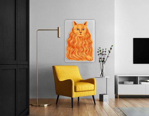 Ginger Cat Acrylic Poster