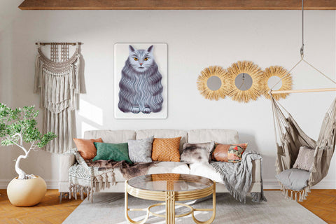 Gray Cat Acrylic Poster