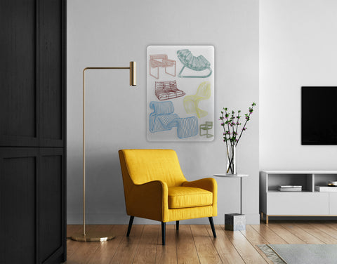 Chairs Acrylic Poster