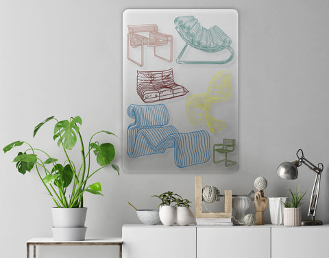 Chairs Acrylic Poster