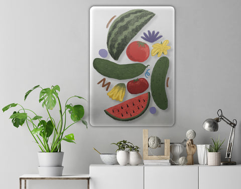 Cucumbers Acrylic Poster