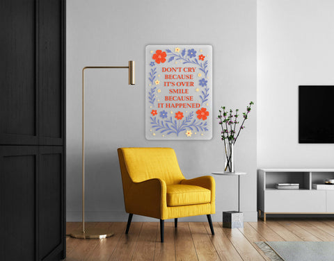 Don't Cry Acrylic Poster