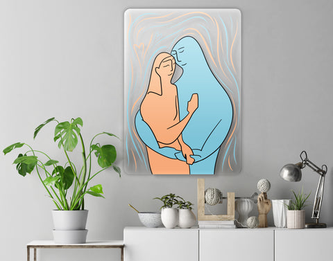 Hug Acrylic Poster