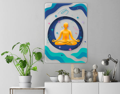 Meditation Universe Acrylic Poster