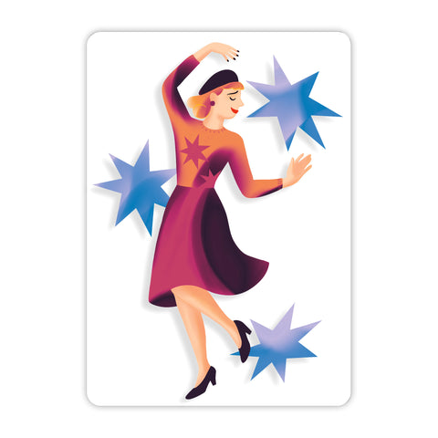 Retro Star Acrylic Poster