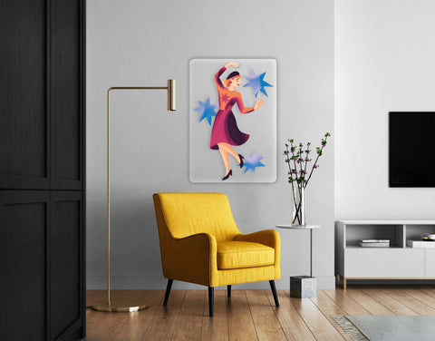 Retro Star Acrylic Poster