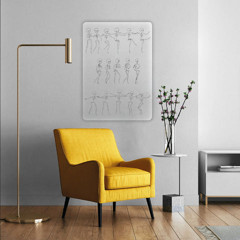 Skeletons Dancing Acrylic Poster