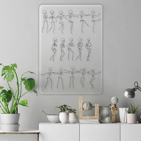 Skeletons Dancing Acrylic Poster