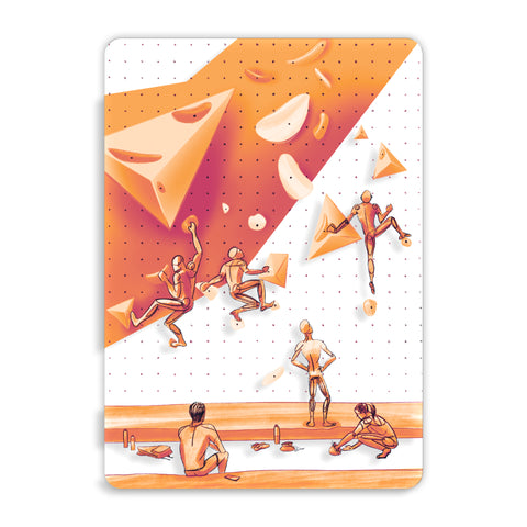 Climbing Acrylic Poster