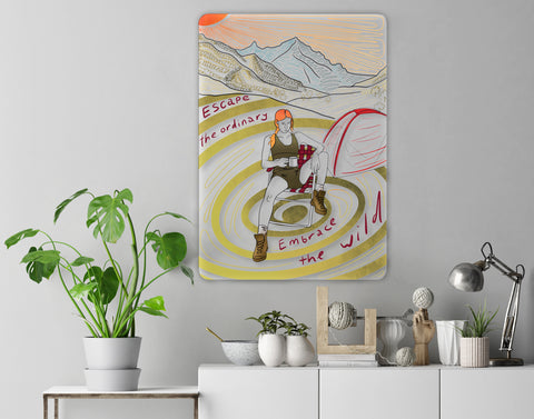 Hiking Acrylic Poster