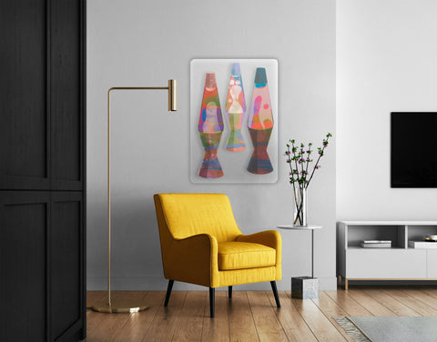 Lava Lamps Acrylic Poster