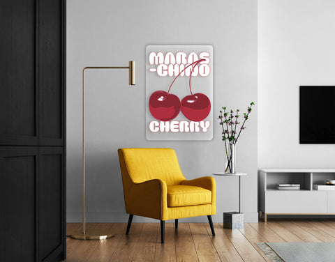 Maraschino Cherry Acrylic Poster