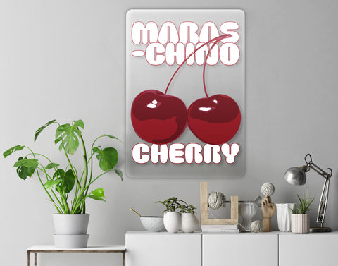 Maraschino Cherry Acrylic Poster