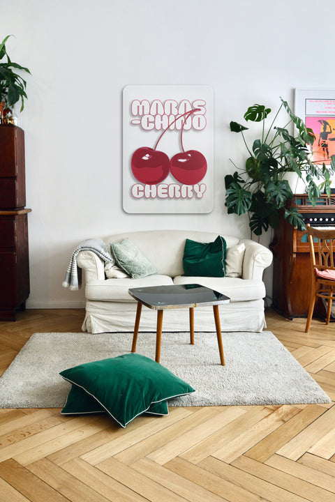 Maraschino Cherry Acrylic Poster