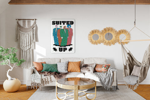 Suited Up Acrylic Poster