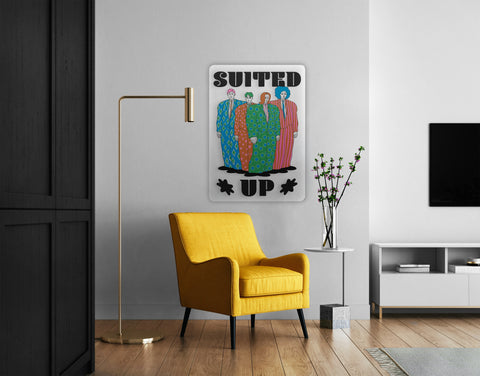 Suited Up Acrylic Poster