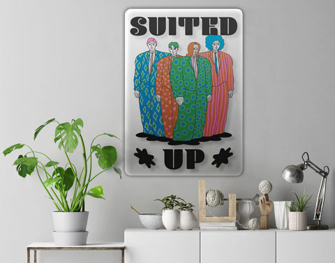 Suited Up Acrylic Poster