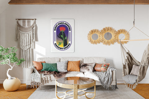 What Goes Around Acrylic Poster
