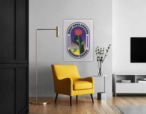 What Goes Around Acrylic Poster