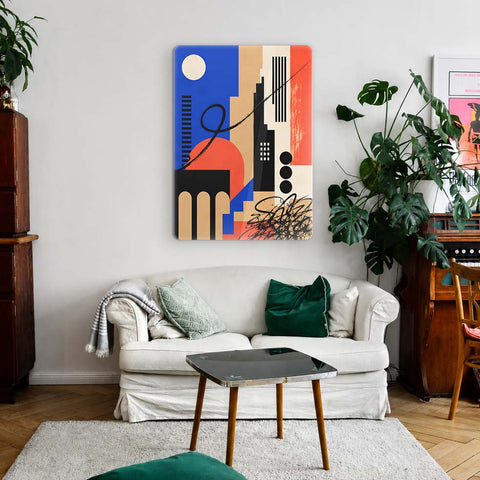 Abstract City Acrylic Poster