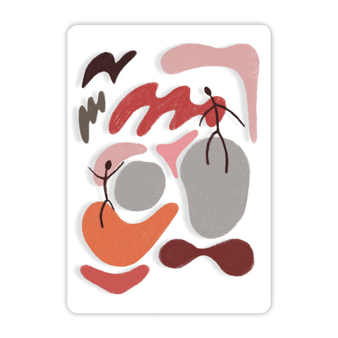 Abstract Dancing Acrylic Poster