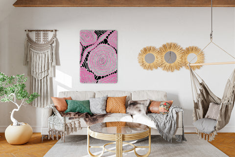 Pink Abstraction Acrylic Poster