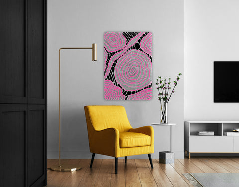 Pink Abstraction Acrylic Poster