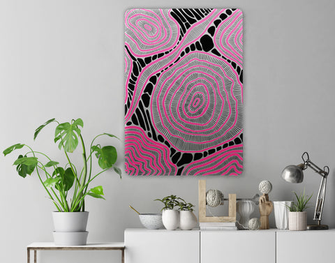 Pink Abstraction Acrylic Poster