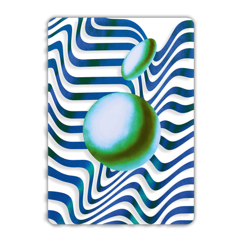 Blue Abstract Acrylic Poster