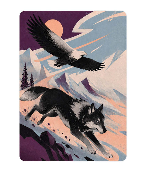 Alpine Pursuit Acrylic Poster