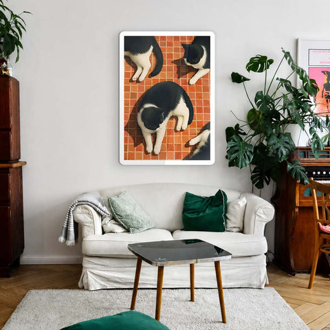 Black Cat Acrylic Poster