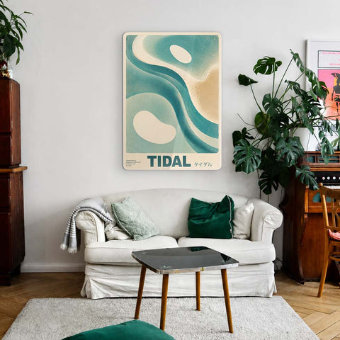 Blue Tidal Acrylic Poster