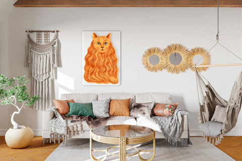 Ginger Cat Acrylic Poster