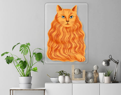 Ginger Cat Acrylic Poster