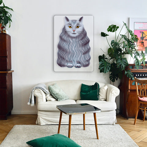 Gray Cat Acrylic Poster