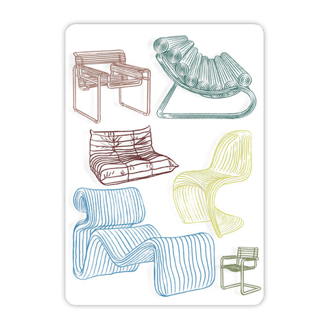 Chairs Acrylic Poster