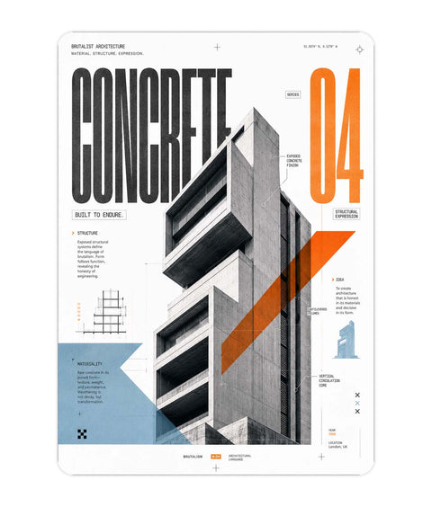 Concrete Acrylic Poster