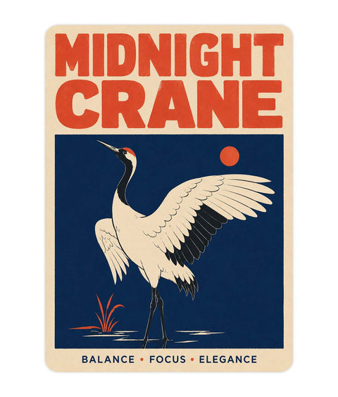 Crane Acrylic Poster