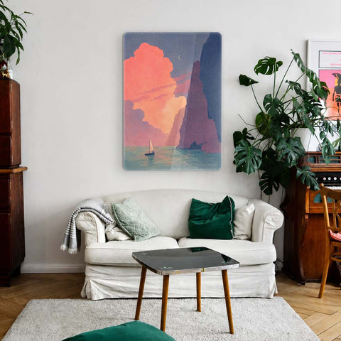 Crimson Horizon Acrylic Poster