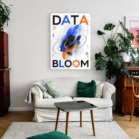 Data Bloom Acrylic Poster