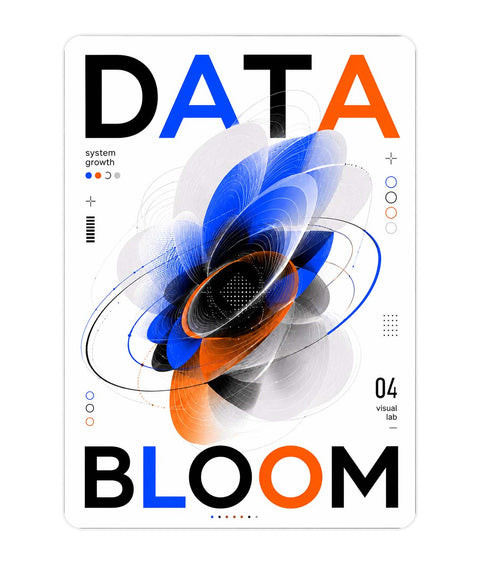 Data Bloom Acrylic Poster