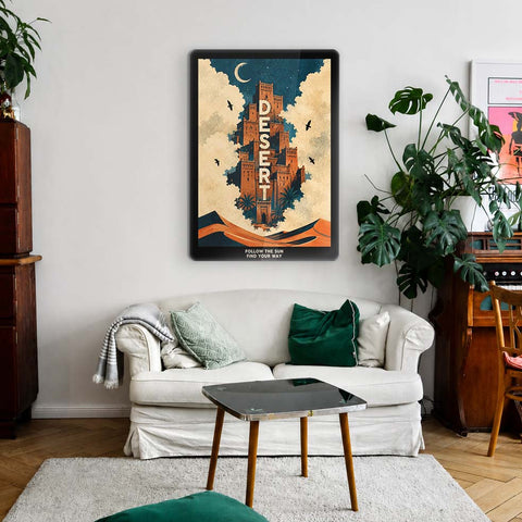 Desert Acrylic Poster