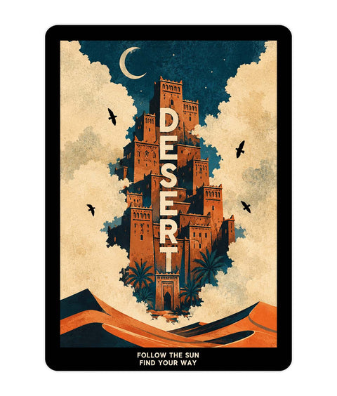 Desert Acrylic Poster