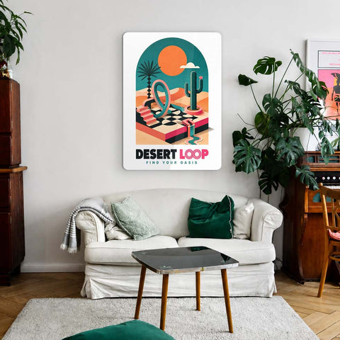 Desert loop Acrylic Poster