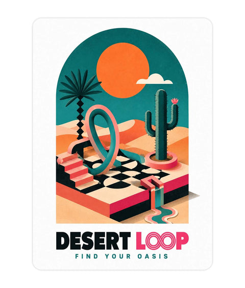 Desert loop Acrylic Poster