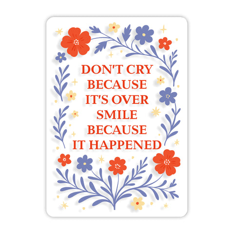 Don't Cry Acrylic Poster