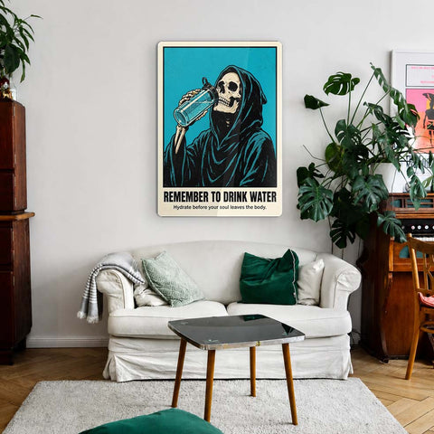 Drink Water Acrylic Poster