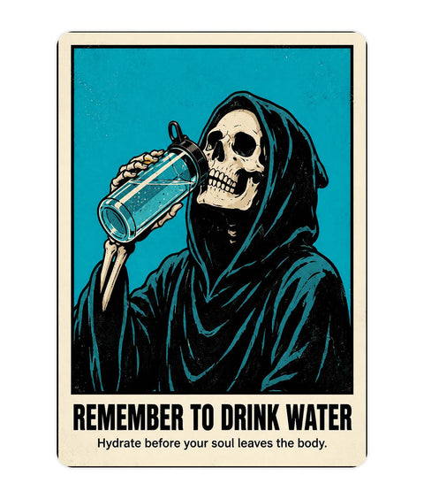 Drink Water Acrylic Poster